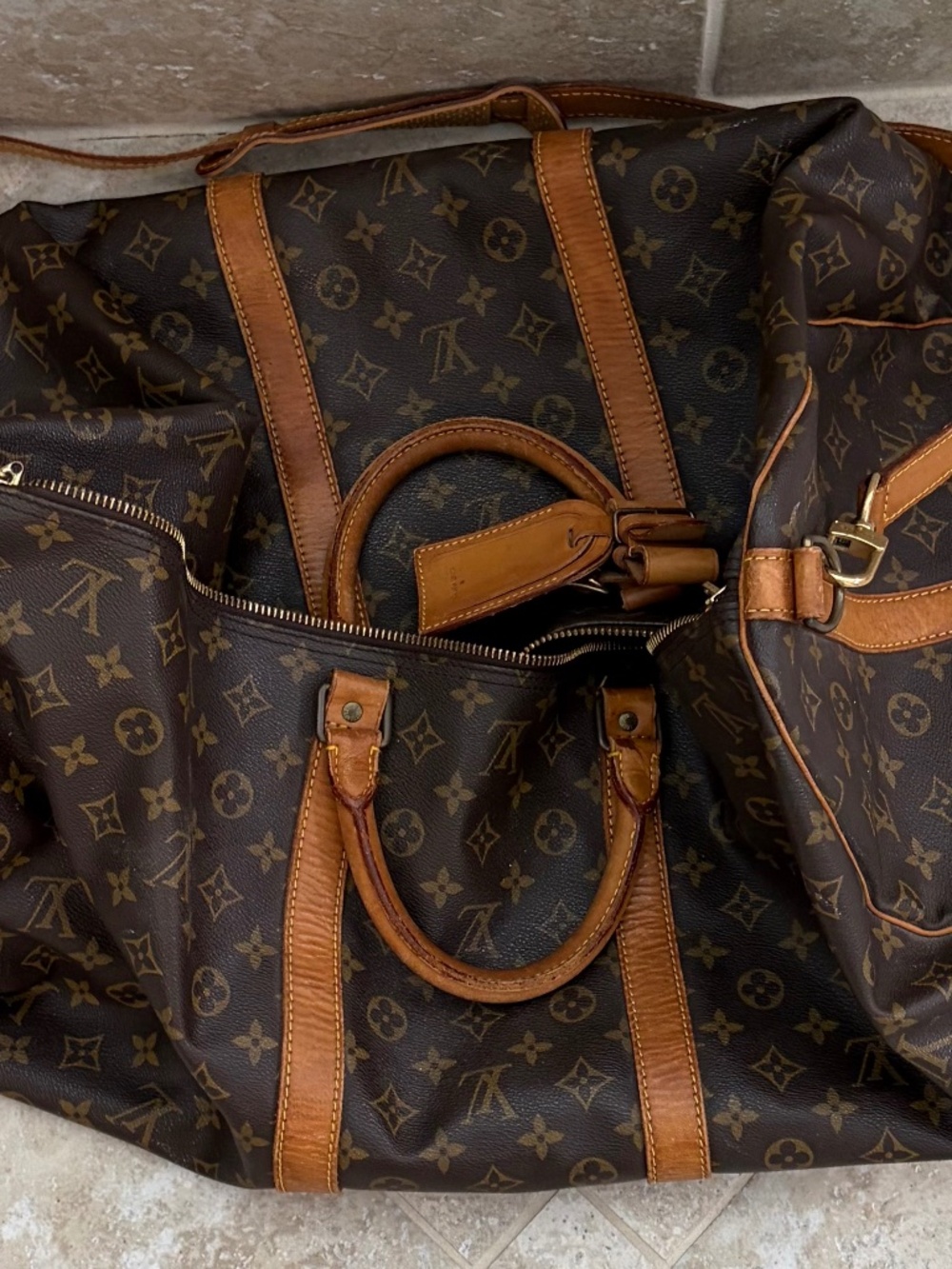 LV Monogram Keepall Bandouliere 60 Vintage